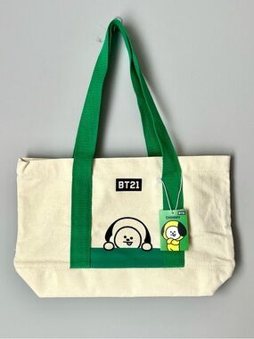 BTS BT21 Mini Canvas Tote Bag - CHIMMY (Jimin)